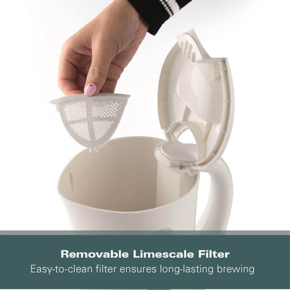 Hamilton Beach Essential 1.7L White Plastic Kettle