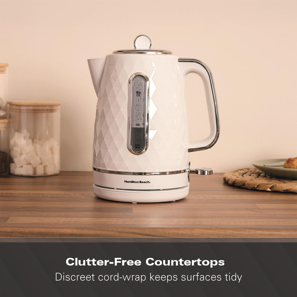 Hamilton Beach Diamond 1.7L Kettle White