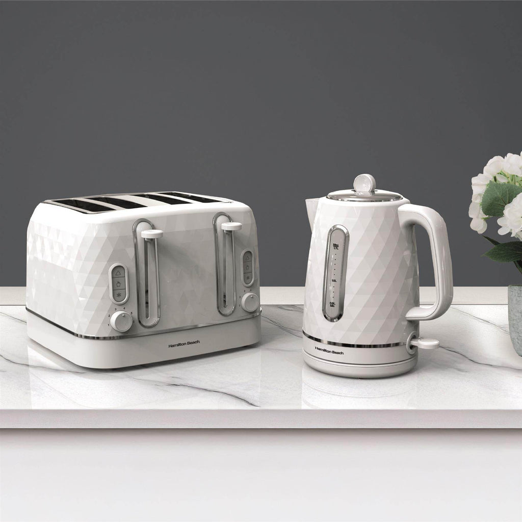 Hamilton Beach Diamond 1.7L Kettle - White - Hamilton Beach UK