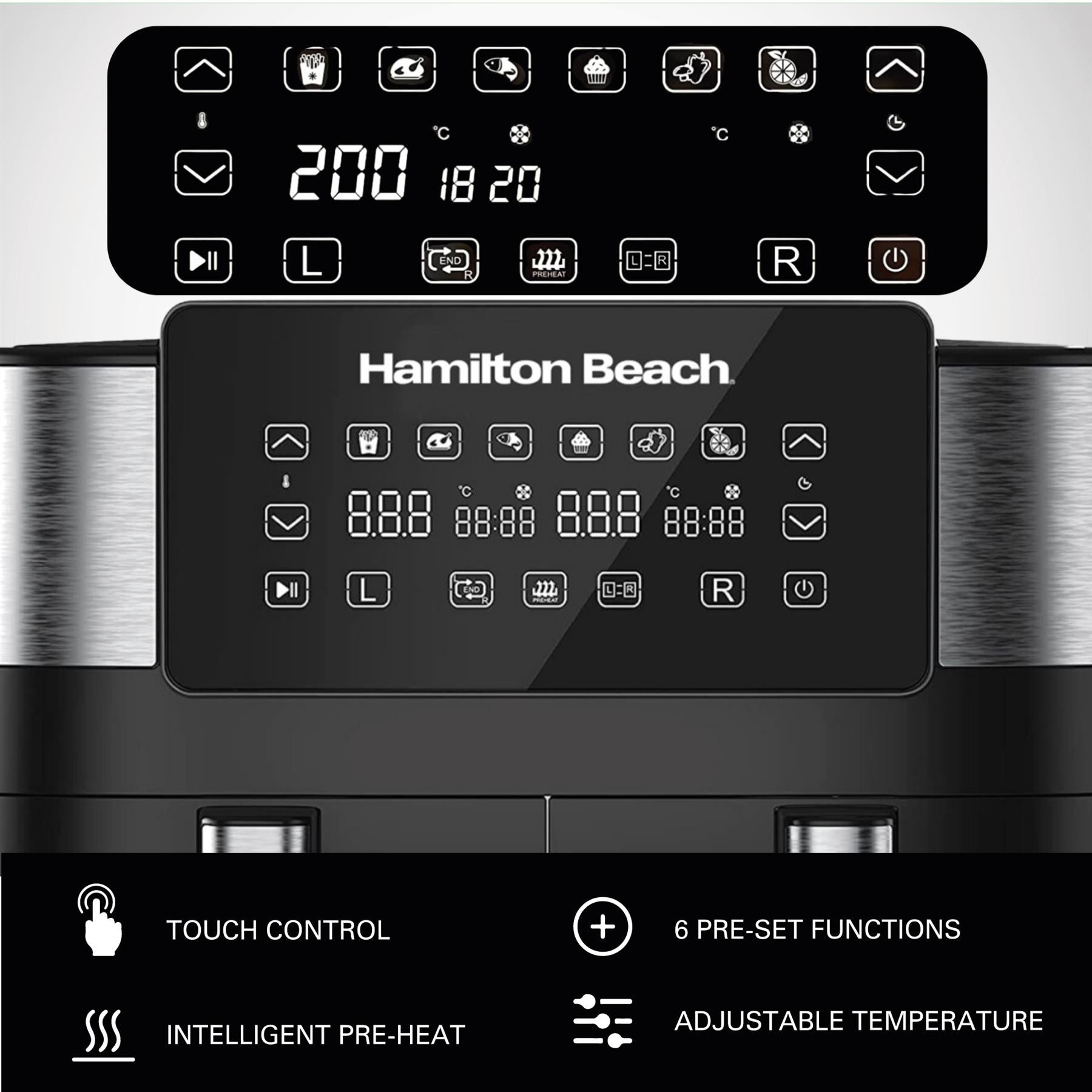 HealthyCook 8L Dual Air Fryer