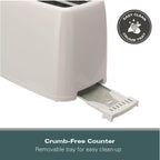 Hamilton Beach Essential 2 Slice Plastic Toaster - White - Hamilton Beach UK