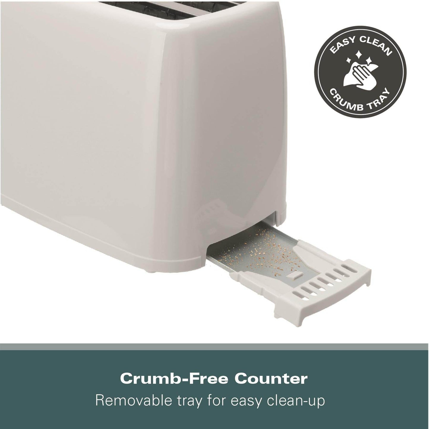 Hamilton Beach Essential 2 Slice White Plastic Toaster