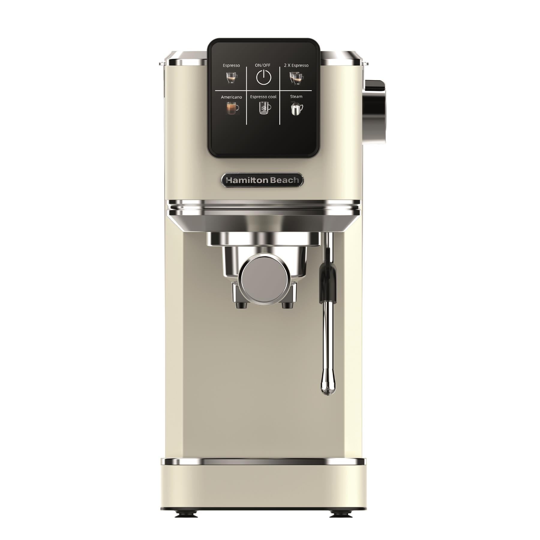 Hamilton Beach BaristaPro Touch 5-in-1 Espresso Machine Cream