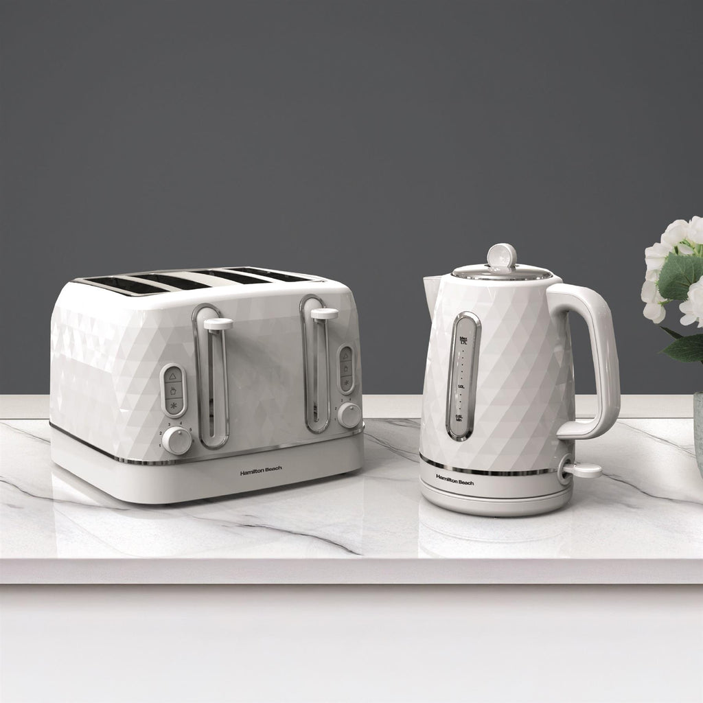 Hamilton Beach Diamond 4 Slice Toaster White