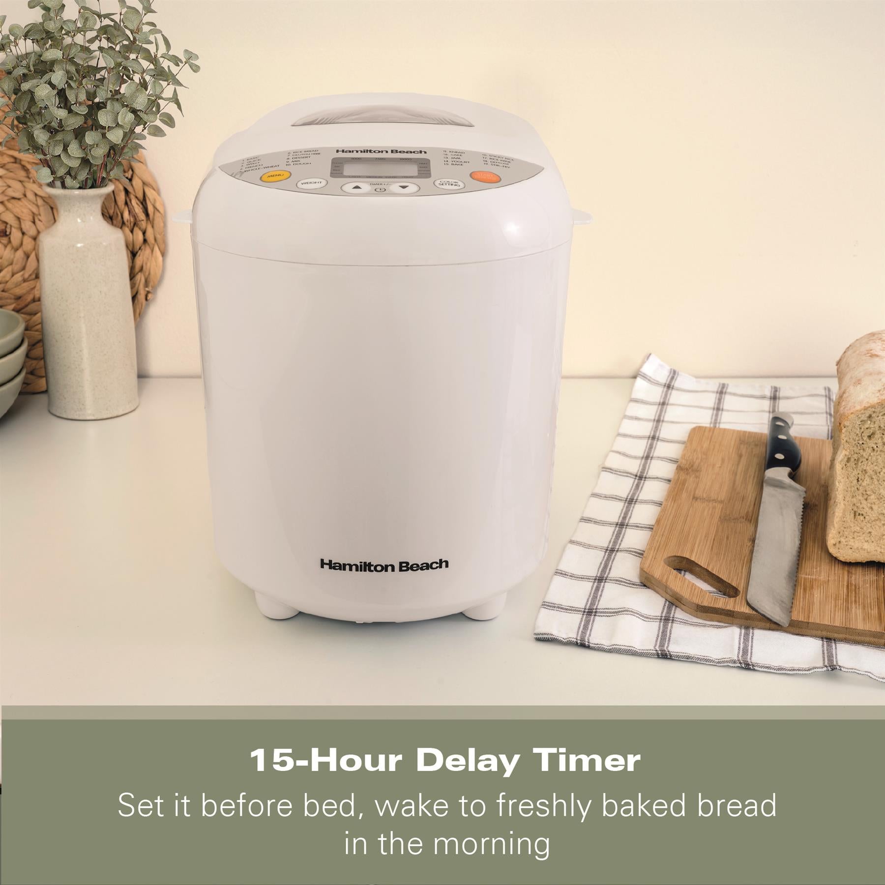 Hamilton Beach Essential QuickBake 19-in-1 Automatic Bread Maker