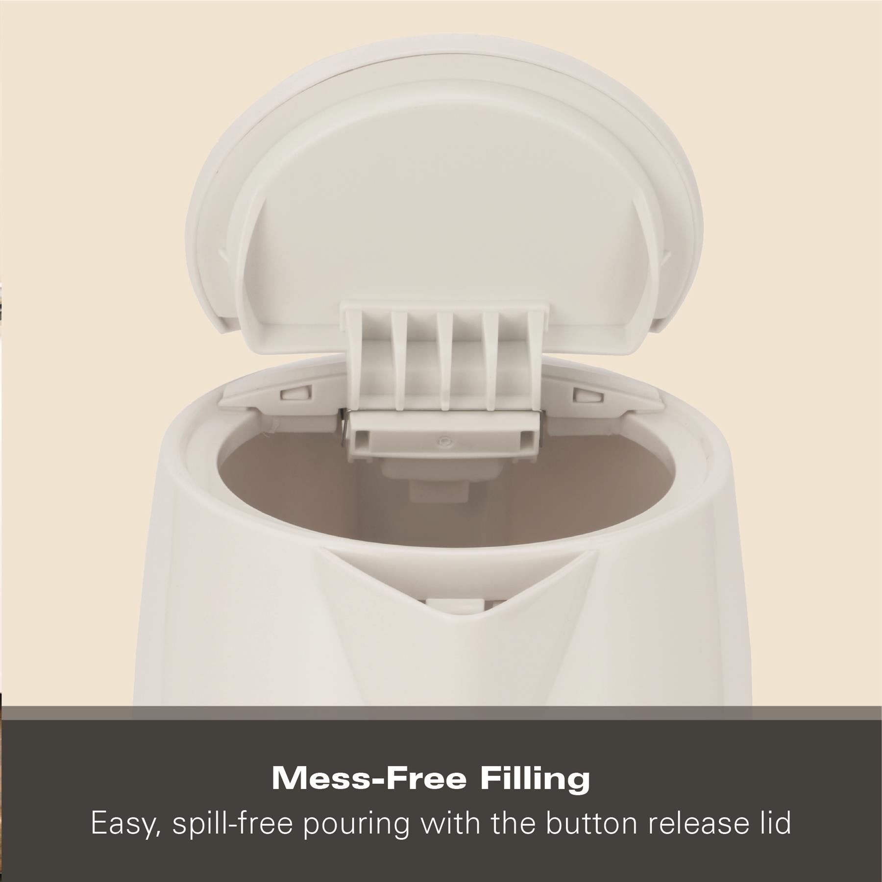 Hamilton Beach Essentials 1.7L Rapid Boil Kettle White