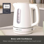 Hamilton Beach Compact 1L Kettle - White - Hamilton Beach UK