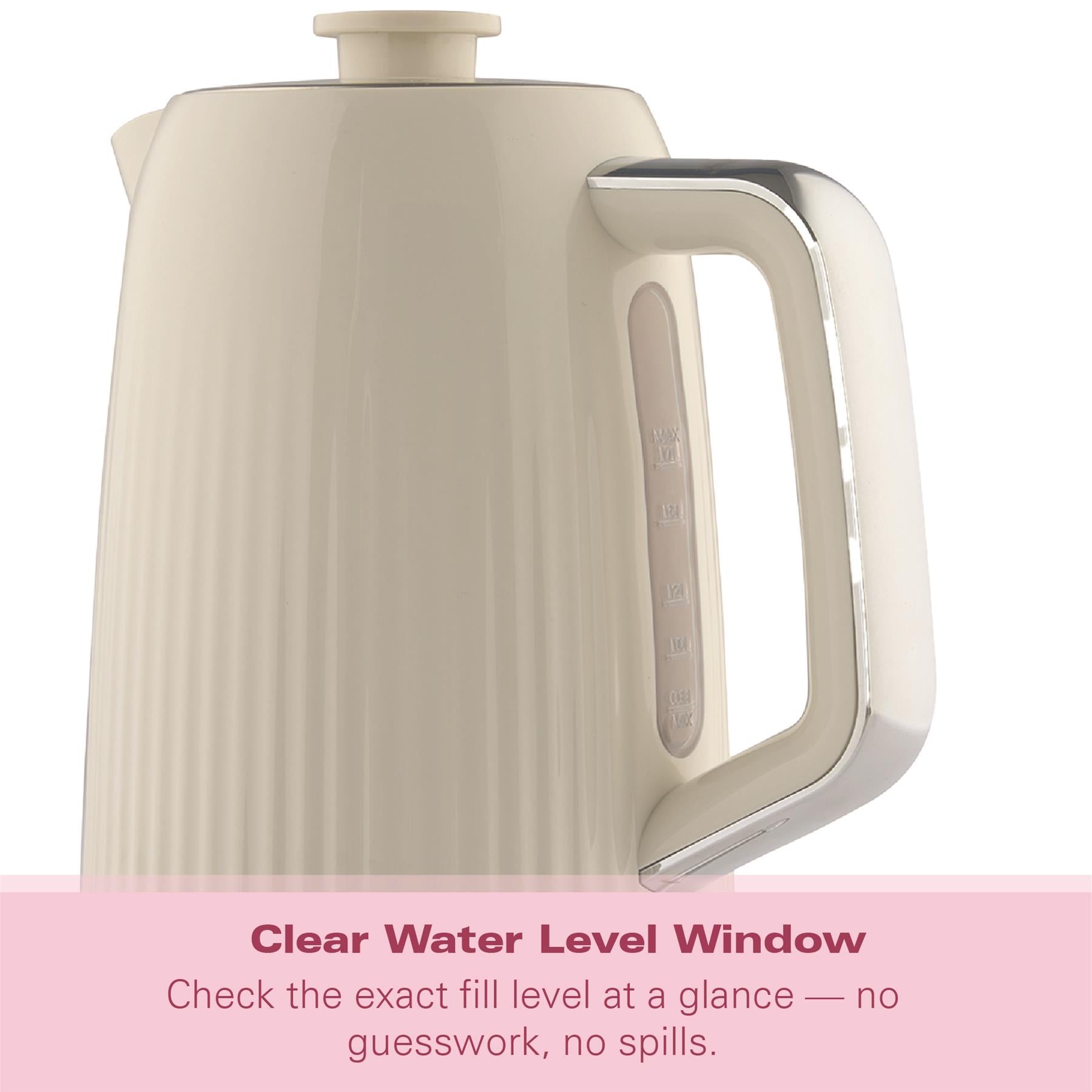 Hamilton Beach Miami 1.7L Kettle Sand