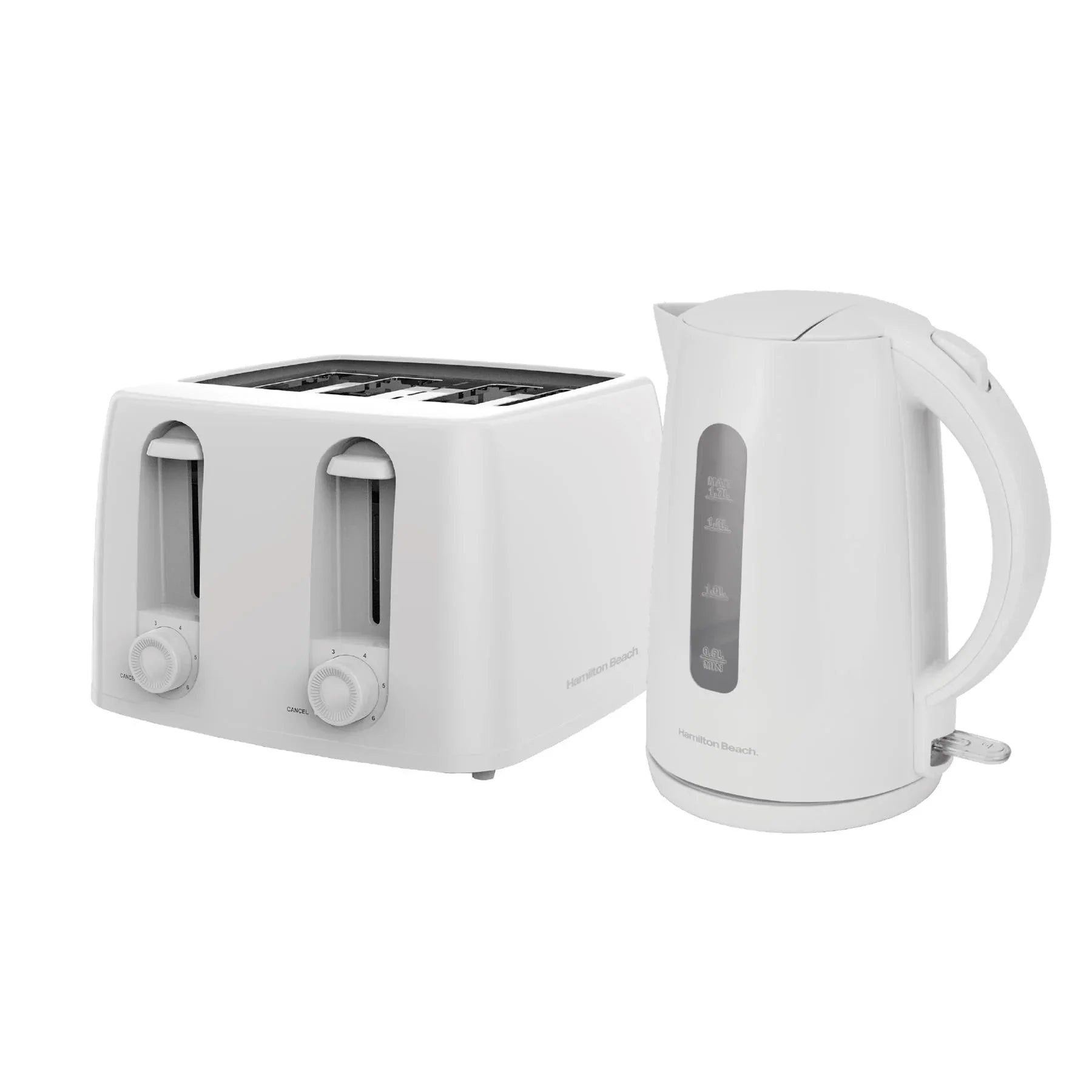 Hamilton Beach Essentials Rapid Boil Kettle & 4 Slice Toaster Set