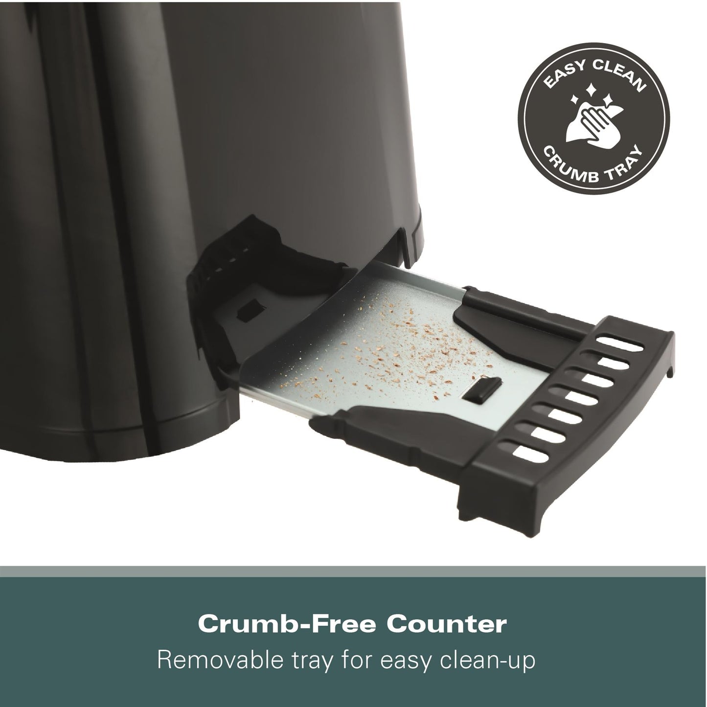 Hamilton Beach Essential 2 Slice Black Plastic Toaster
