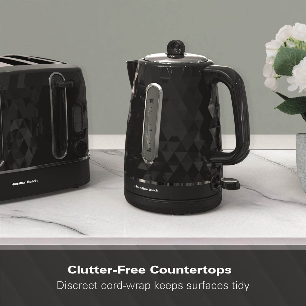 Hamilton Beach Diamond 1.7L Kettle - Black - Hamilton Beach UK
