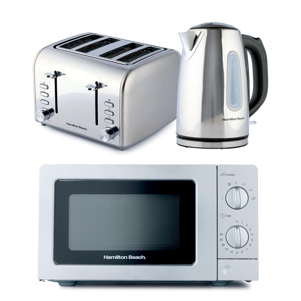 Hamilton Beach Rise Kettle, Toaster & Microwave Set