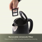 Hamilton Beach Harmony 1.7L Kettle - Espresso - Hamilton Beach UK