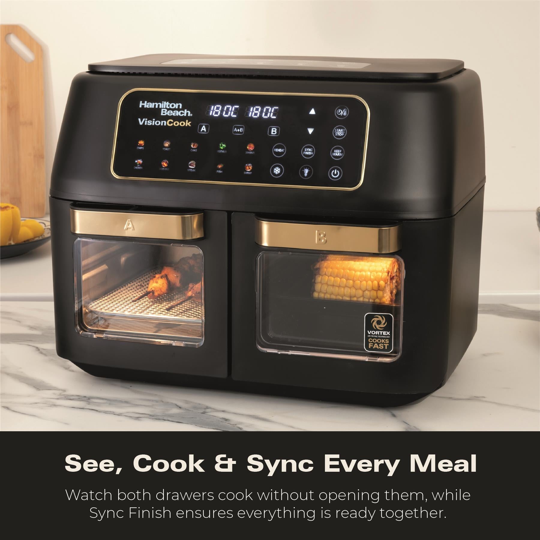 Hamilton Beach VisionCook 11L Dual Air Fryer Oven