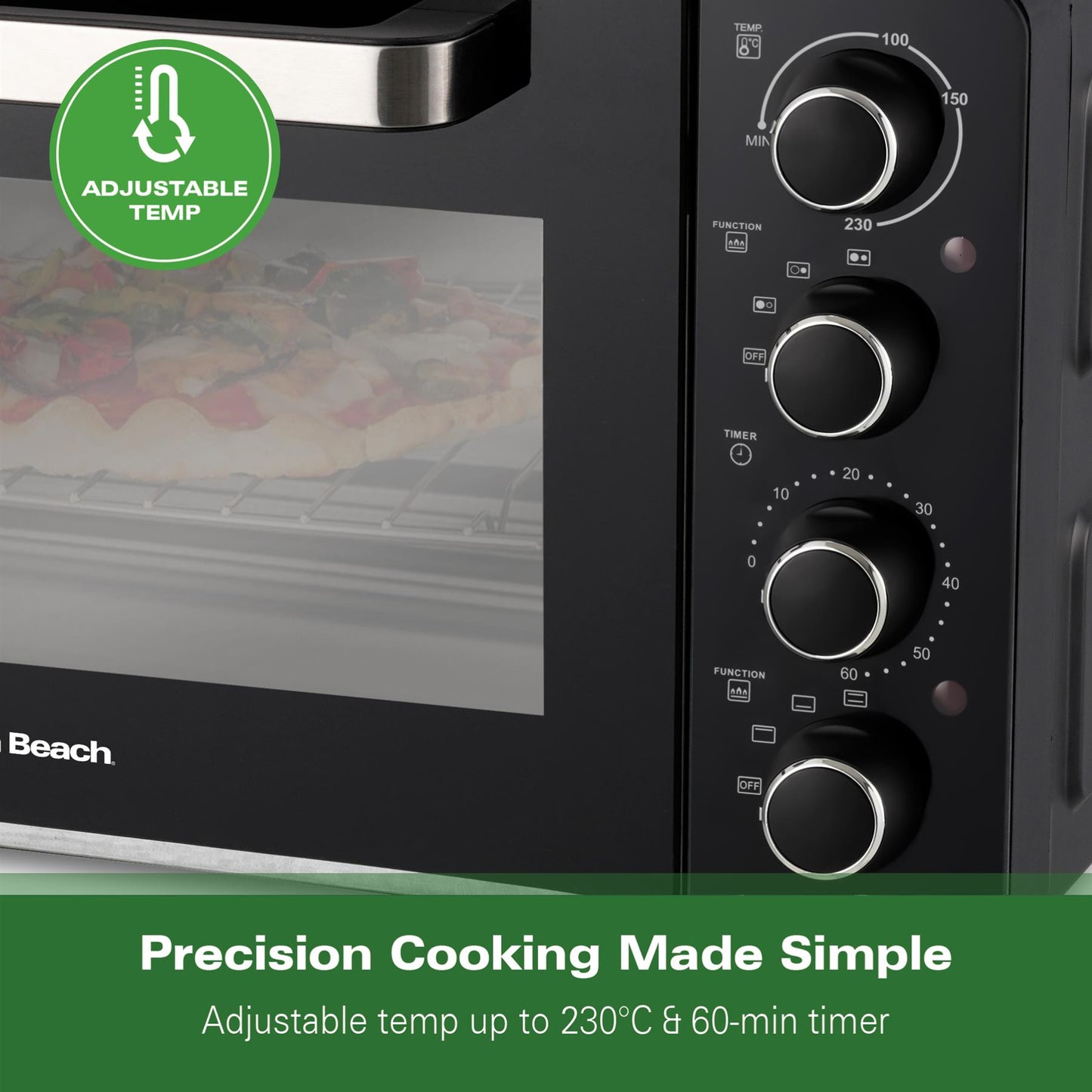 Hamilton Beach 28L Mini Oven with Double Hotplate