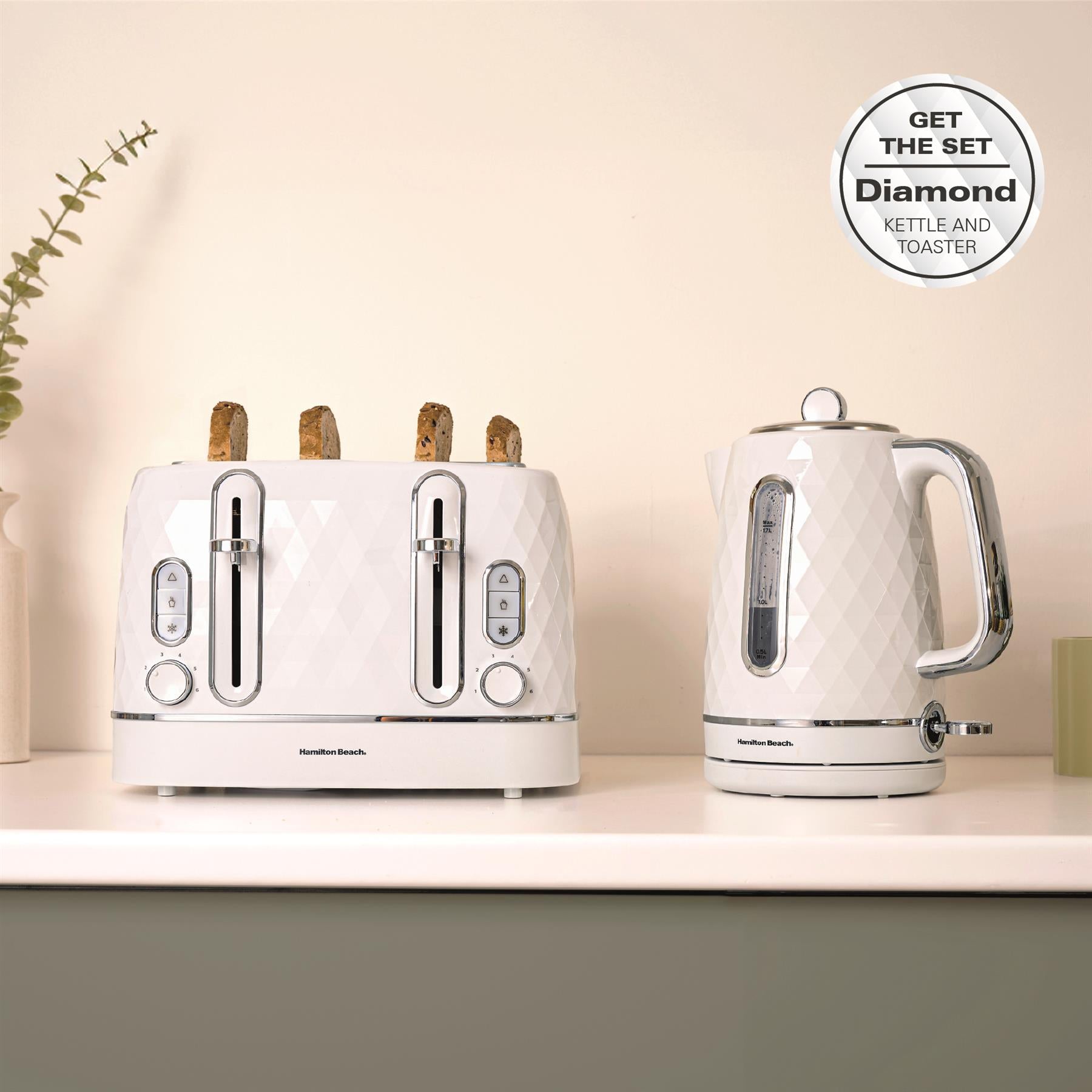 Hamilton Beach Diamond 1.7L Kettle White