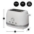 Hamilton Beach Ella 2 Slice Toaster - Matte White - Hamilton Beach UK