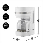 Hamilton Beach Ella 1.5L Matte Filter Coffee Machines - Hamilton Beach UK