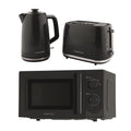 Hamilton Beach Miami Kettle, Toaster & Microwave Set - Charcoal Grey