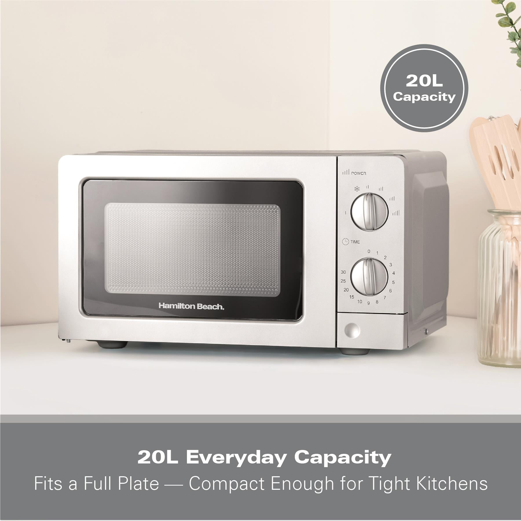 Hamilton Beach 20L Standard Silver Microwave