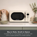 Hamilton Beach 20L Retro Cream Microwave