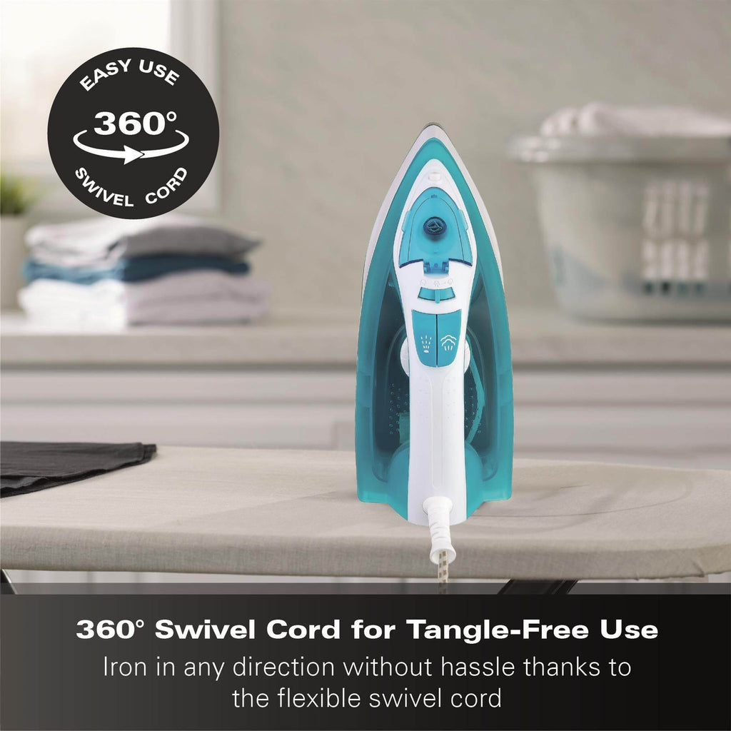 Hamilton Beach SteamMax 2200W Steam Iron - Aqua & White - Hamilton Beach UK
