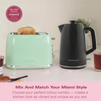 Hamilton Beach Miami 1.7L Kettle Charcoal Grey - Hamilton Beach UK