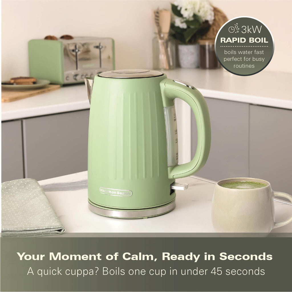 Hamilton Beach Harmony 1.7L Kettle - Matcha - Hamilton Beach UK