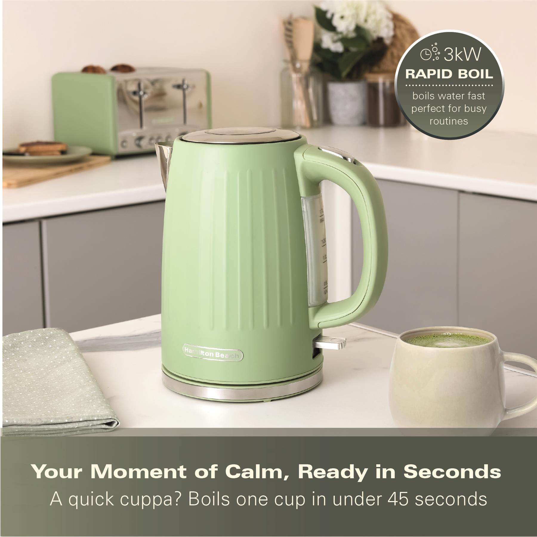 Hamilton Beach Harmony 1.7L Kettle - Matcha - Hamilton Beach UK