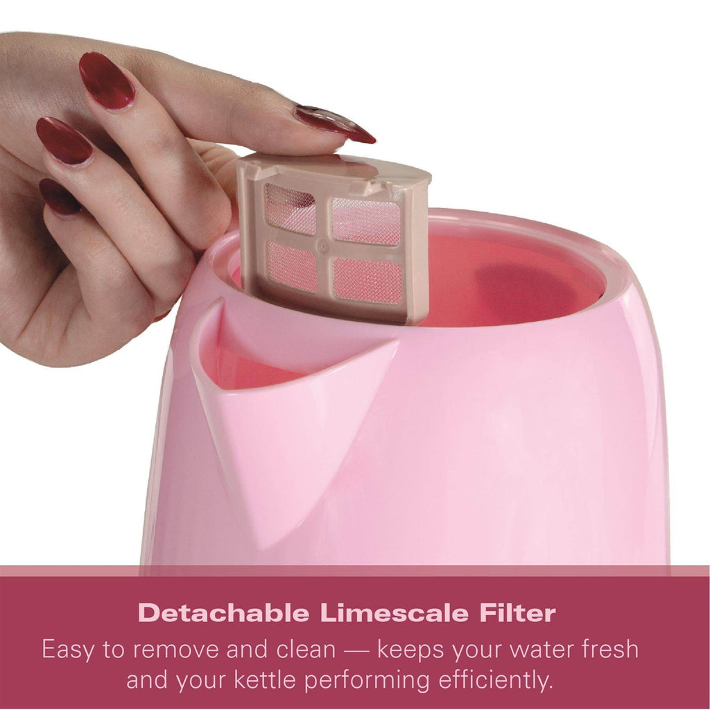 Hamilton Beach Miami 1.7L Kettle Flamingo Pink - Hamilton Beach UK