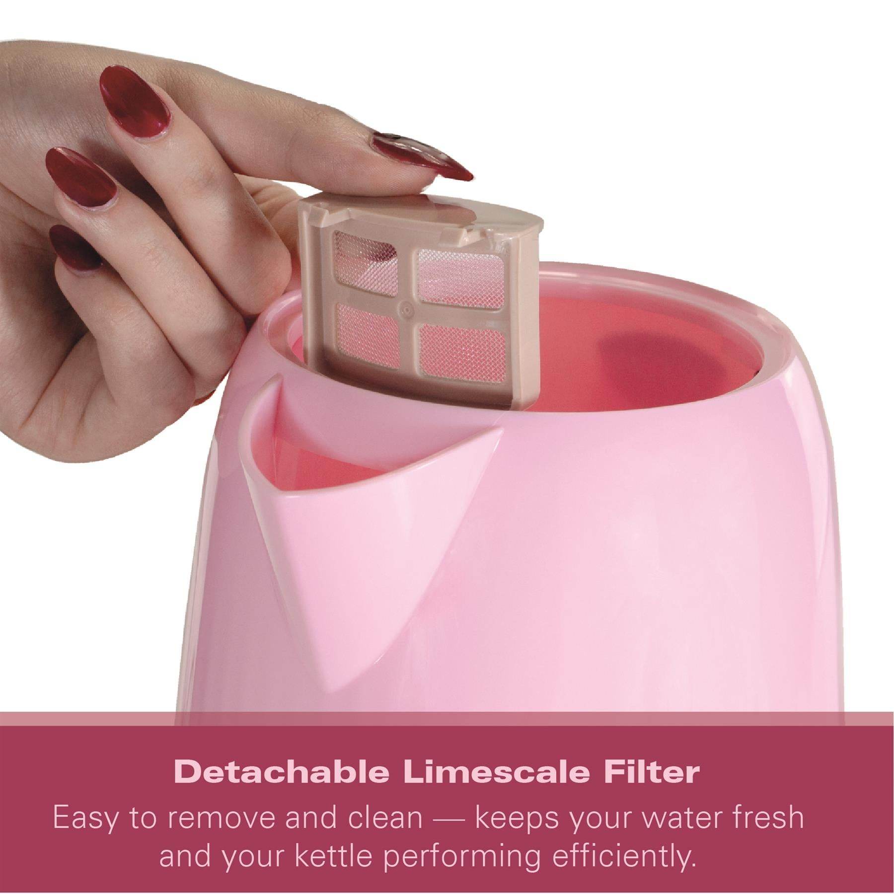 Hamilton Beach Miami 1.7L Kettle Flamingo Pink - Hamilton Beach UK