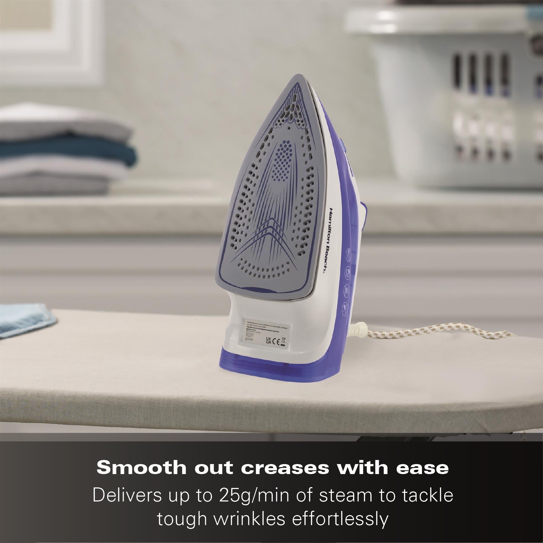 SteamMax 2200W Steam Iron -  Blue & White