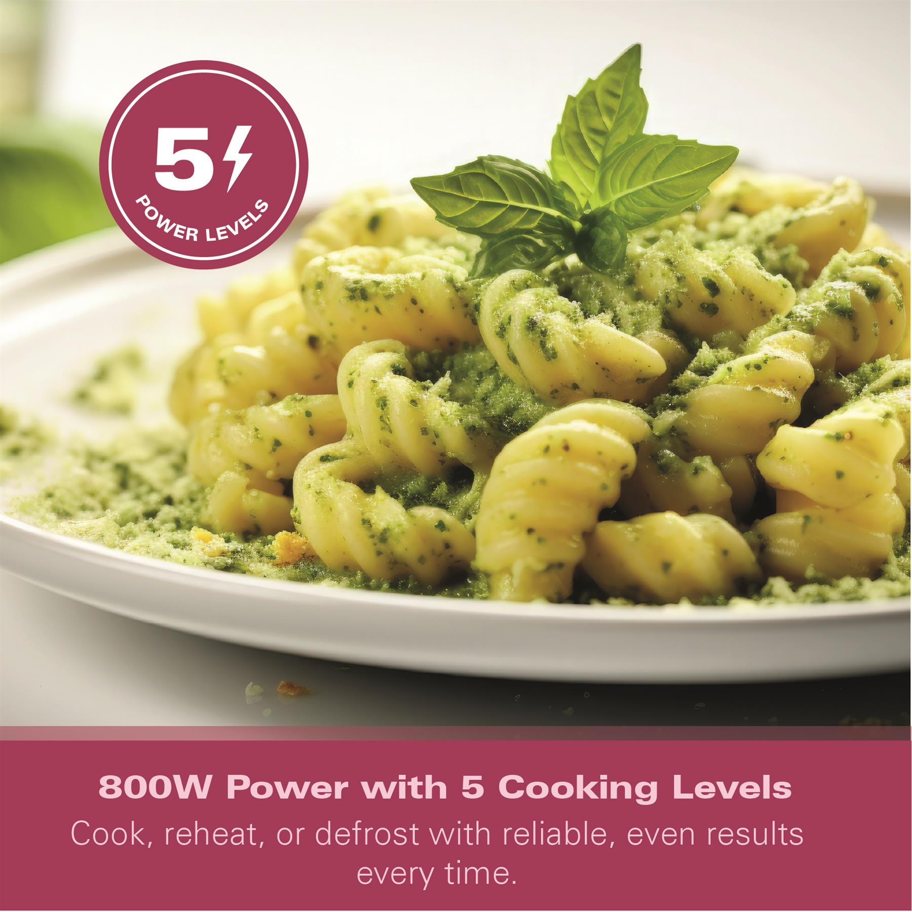 Hamilton Beach Miami Manual 800W Microwave - Sand