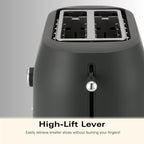 Hamilton Beach Ella 2 Slice Toaster - Matte Charcoal - Hamilton Beach UK