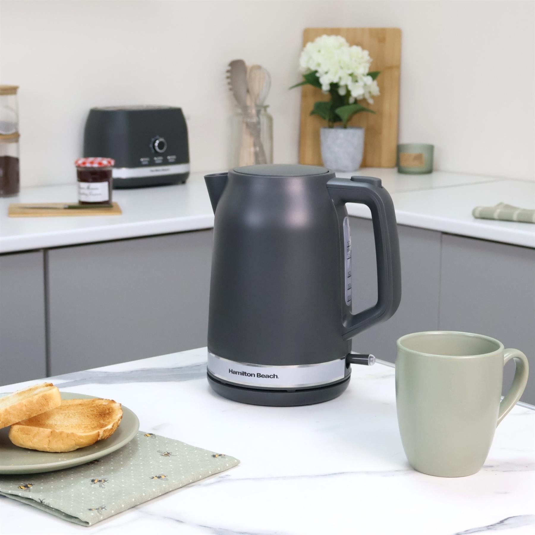 Ella Kettle & Toaster Set - Matte Charcoal