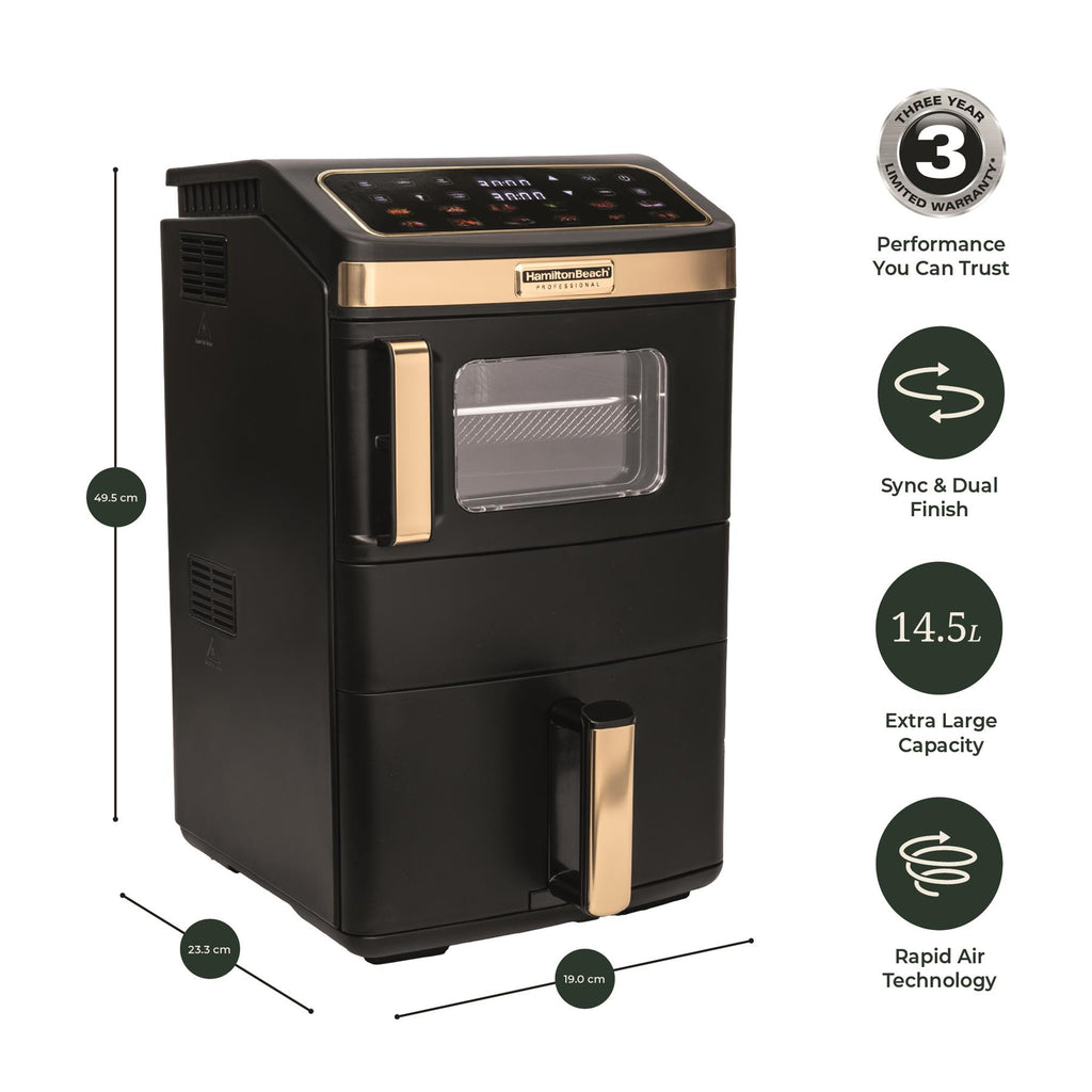 Hamilton Beach Professional DualStack 14.5L Air Fryer Oven