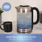 Hamilton Beach Liberty 1.7L Ribbed Glass Kettle - Hamilton Beach UK