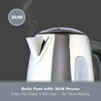 Hamilton Beach Rise Stainless Steel 1.7L Kettle - Polished