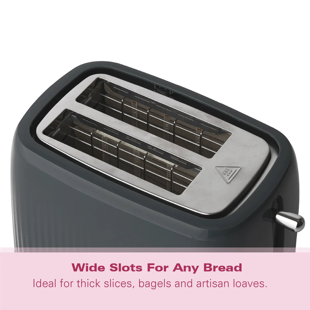 Hamilton Beach Miami 2 Slice Toaster Charcoal Grey - Hamilton Beach UK