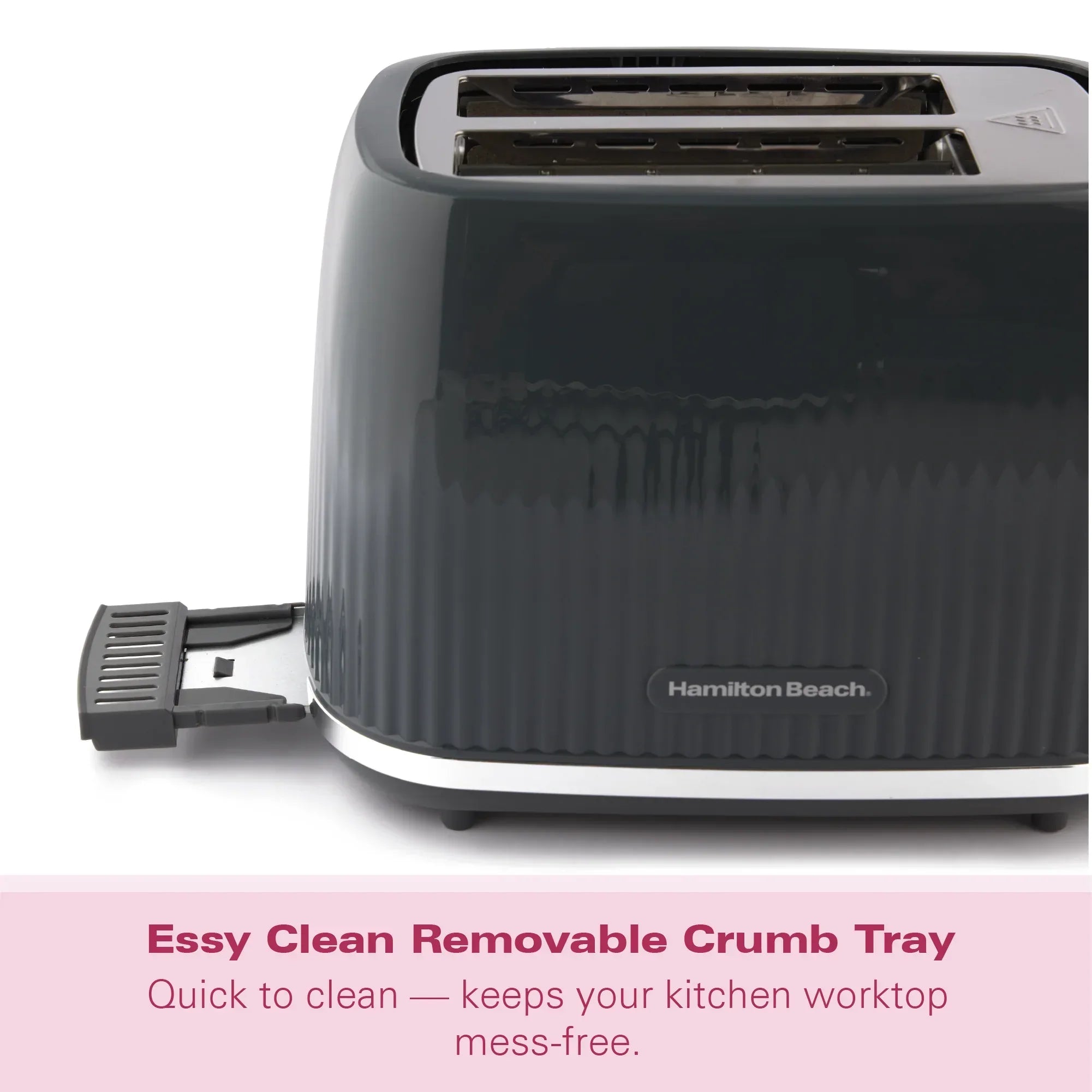 Hamilton Beach Miami 2 Slice Toaster Charcoal Grey - Hamilton Beach UK