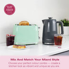 Hamilton Beach Miami 2 Slice Toaster Charcoal Grey - Hamilton Beach UK
