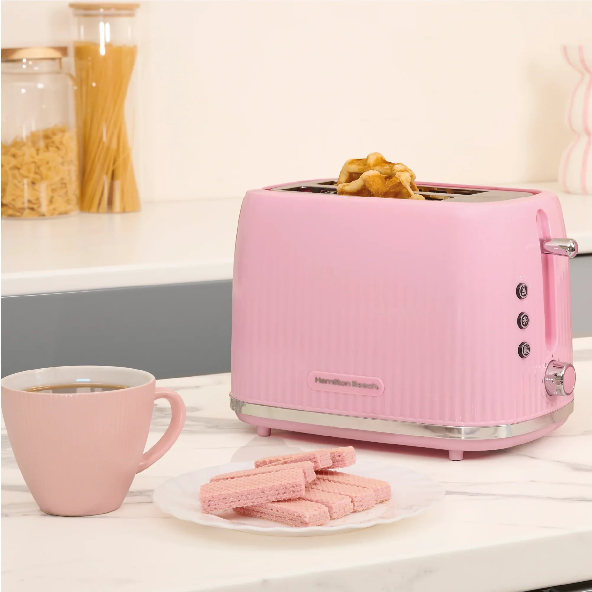 Hamilton Beach Miami 2 Slice Toaster Flamingo Pink - Hamilton Beach UK