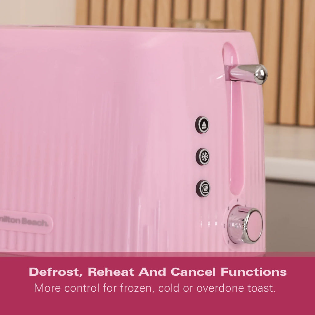 Hamilton Beach Miami 2 Slice Toaster Flamingo Pink - Hamilton Beach UK