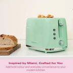Hamilton Beach Miami 2 Slice Toaster Mojito Mint - Hamilton Beach UK