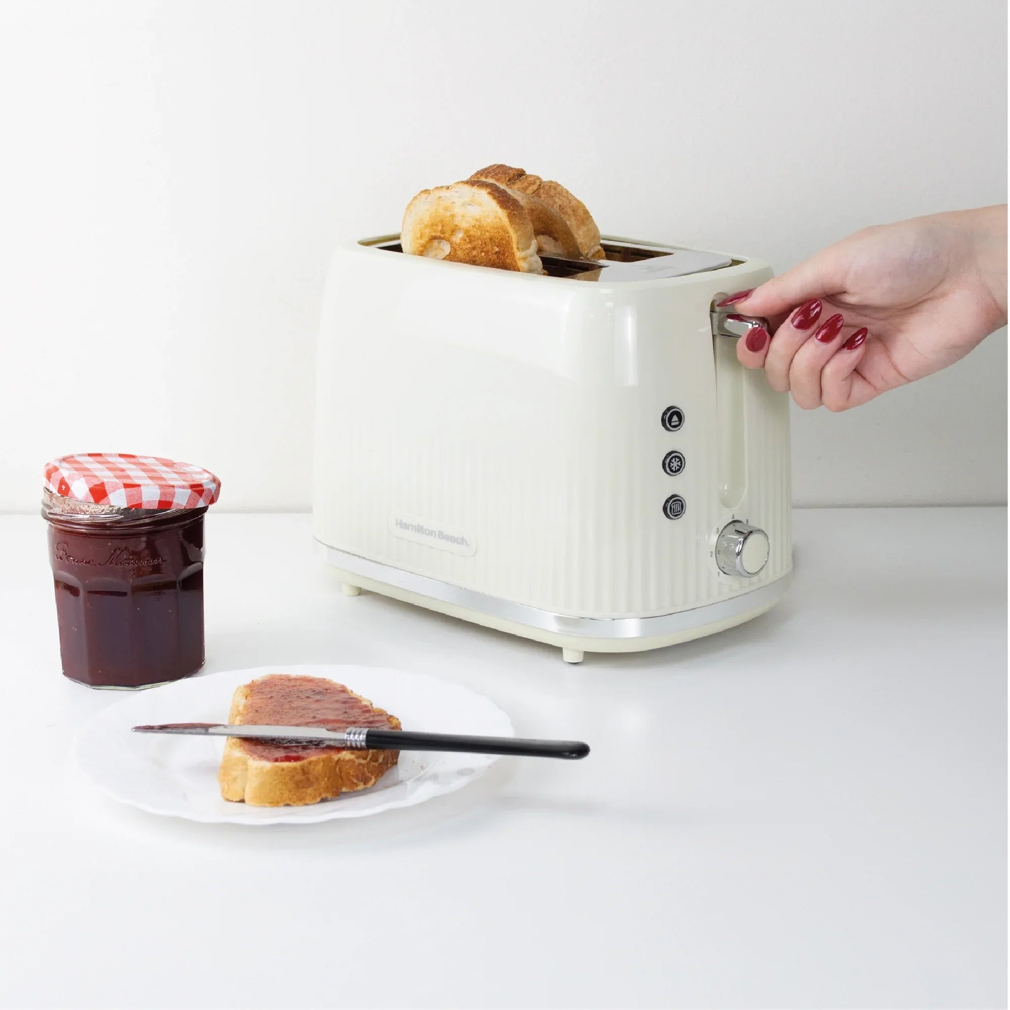 Hamilton Beach Miami 2 Slice Toaster Sand - Hamilton Beach UK