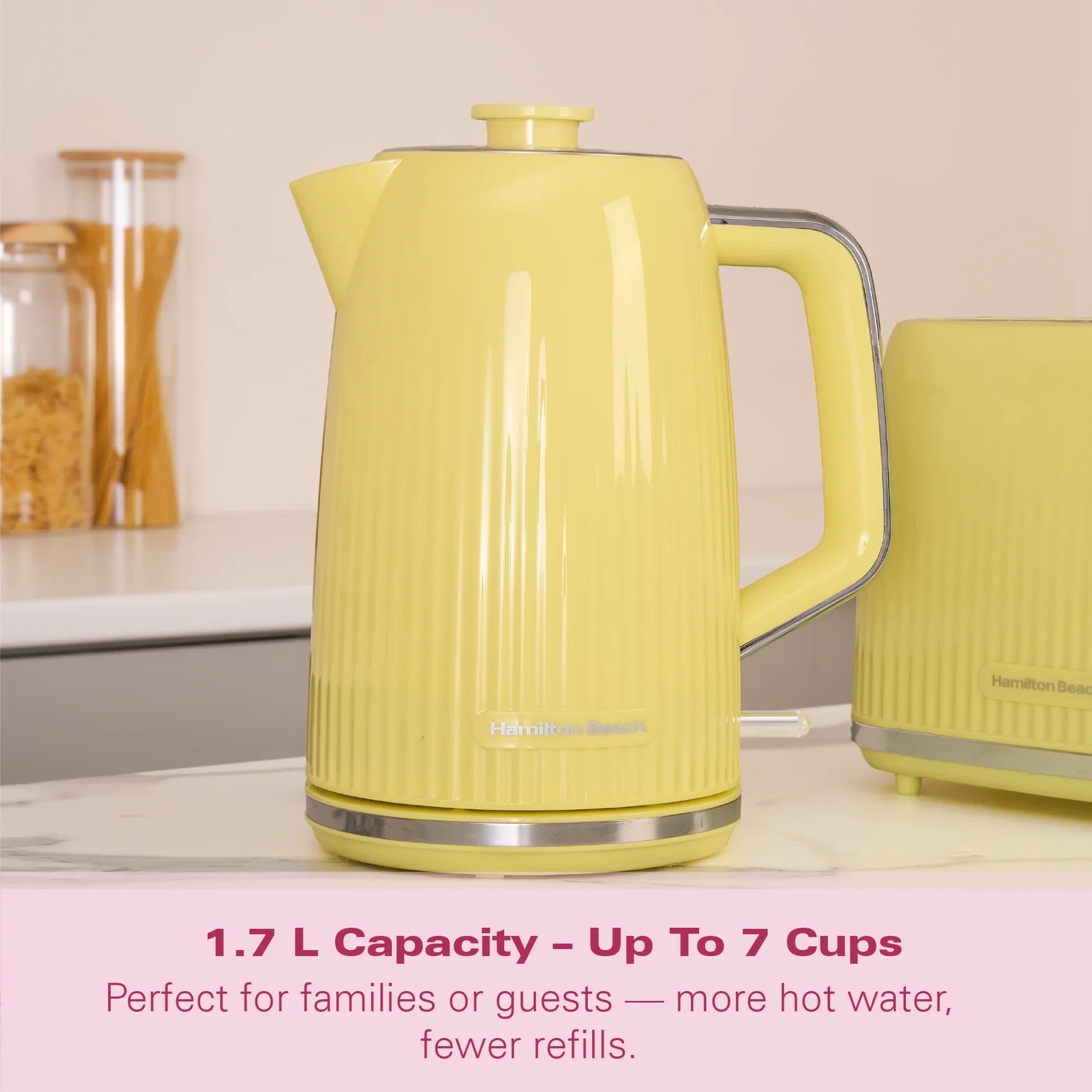 Hamilton Beach Miami 1.7L Kettle Banana Split - Hamilton Beach UK