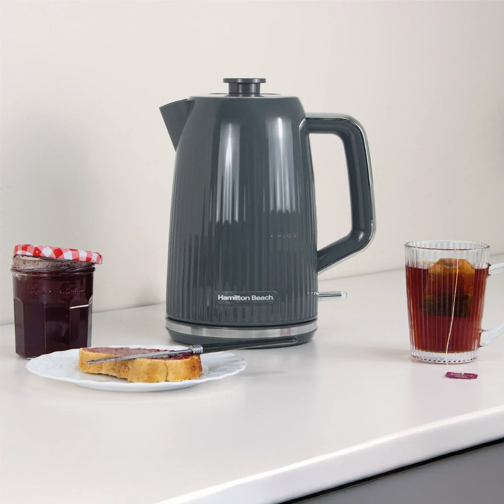 Hamilton Beach Miami 1.7L Kettle Charcoal Grey - Hamilton Beach UK
