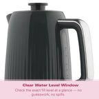 Hamilton Beach Miami 1.7L Kettle Charcoal Grey - Hamilton Beach UK