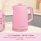 Hamilton Beach Miami 1.7L Kettle Flamingo Pink - Hamilton Beach UK