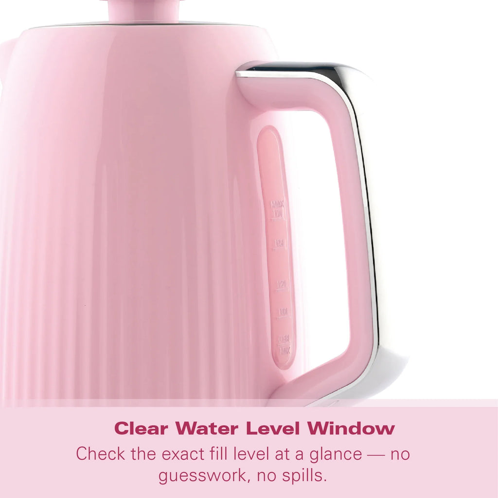 Hamilton Beach Miami 1.7L Kettle Flamingo Pink - Hamilton Beach UK
